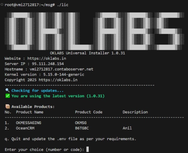 OKLABS Universal Installer